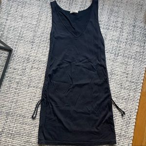 Prairie Underground Black Cotton V Neck Dress Size Small